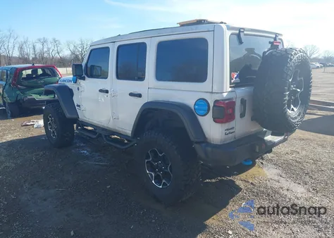 2021 Jeep Wrangler 4Xe Unlimited Rubicon 4X4 из США, поврежденный, VIN 1C4JJXR68MW771780